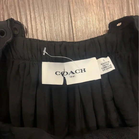 Coach Black Floral lace and velvet Maxi Dress - Picture 9 of 17